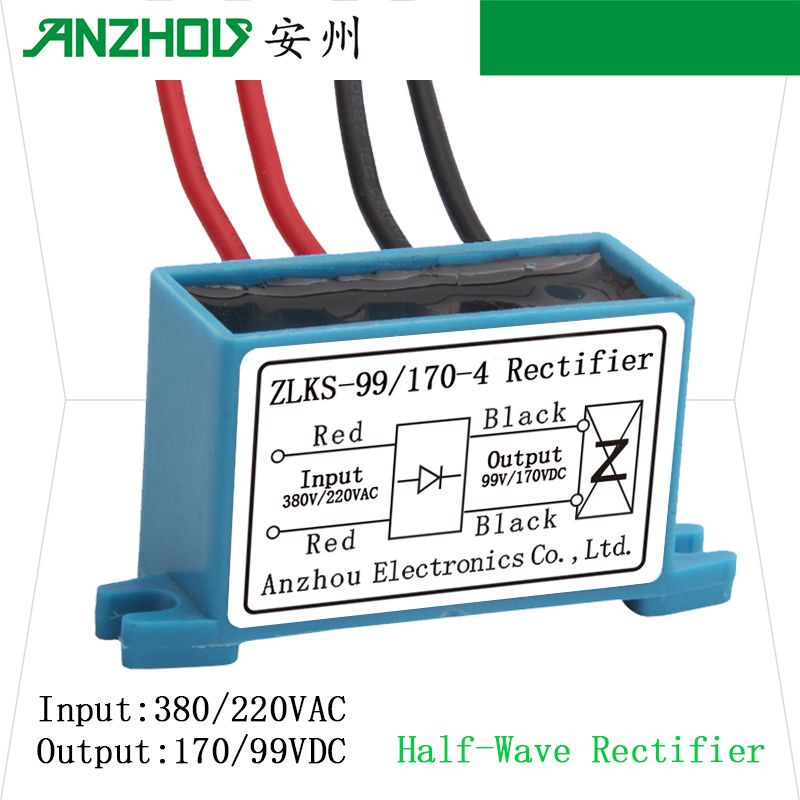 ANZHOU,99V/170VDC,Rectifier,ZLKS-99/170-4,half-wave rectifier ...