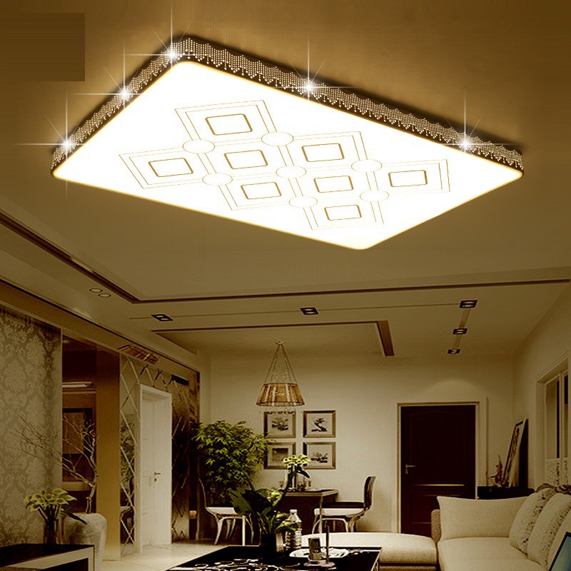 Living Room Ceiling Light Simple Modern Atmosphere Led Large Lamp Rectangle