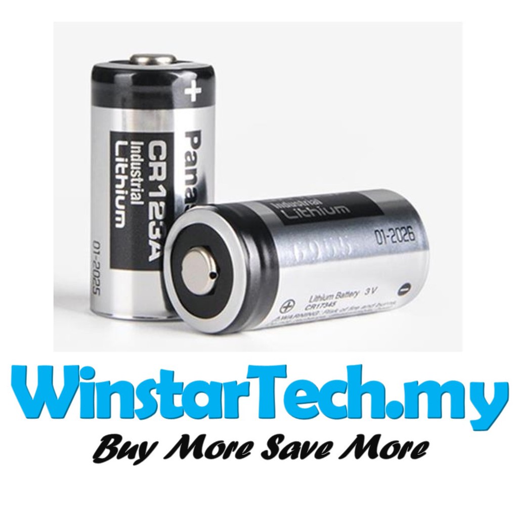 Panesonic CR123 / CR123A 3V Lithium Power Photo Camera Battery Shopee Malaysia