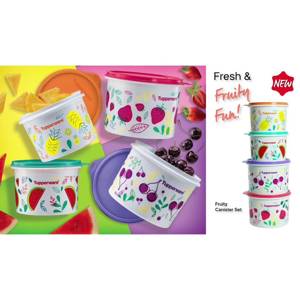 Tupperware FRUITY CANISTER SET