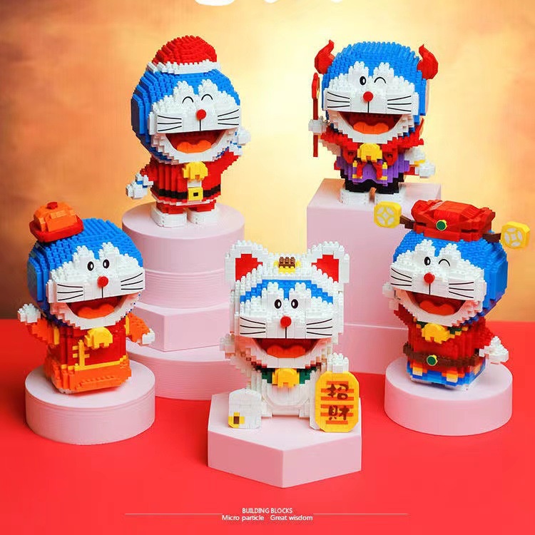 Balody Mini Blocks New Doraemon Cartoon Model Building Toys Nano Bricks  Anime Action Figure for Kids Gifts Girls New Year Present Christmas 16133 |  Shopee Malaysia