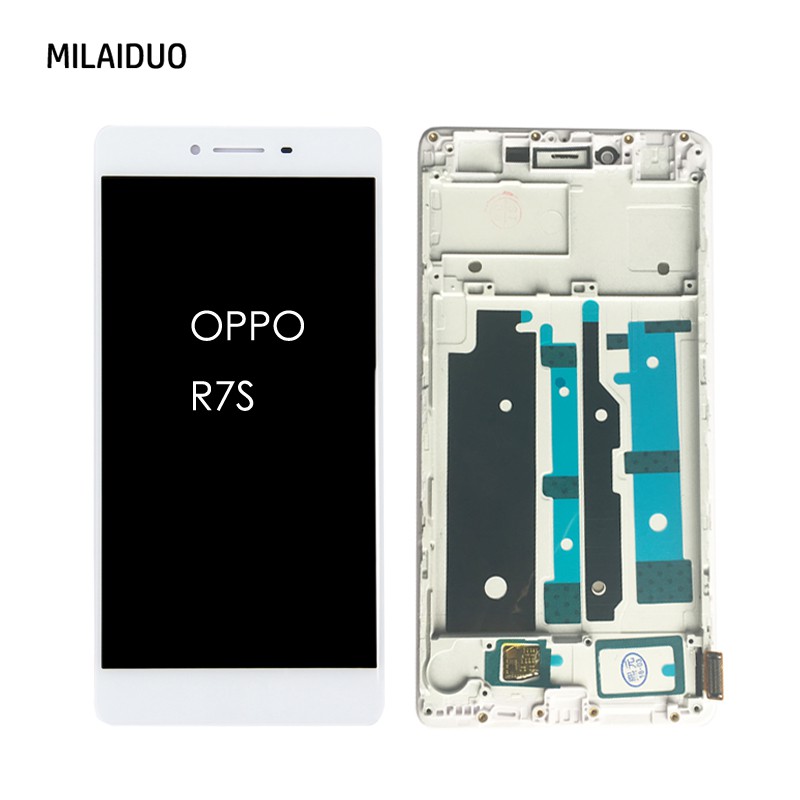 Milaiduo 100 Tested Lcd Display For Oppo R7s Touch Screen Digitizer Assembly Replacement With Frame Shopee Malaysia