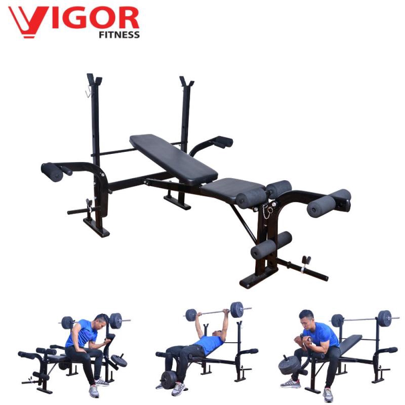 Deluxe Barbell Bench Weight Lifting Adjustable Gym Bench B75 Shopee