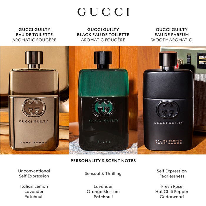 Macy's gucci guilty black hot sale