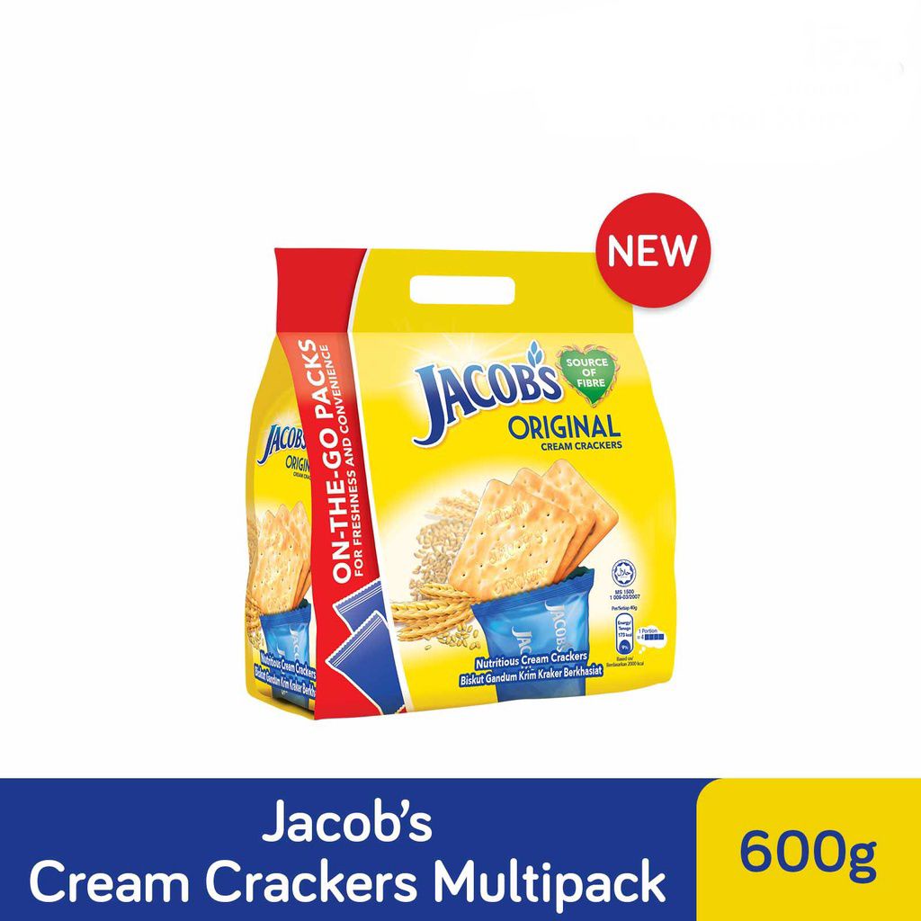Jacobs Crackers Weetameal 600g/ LowSodium HiFibre Wheat Cracker (600g