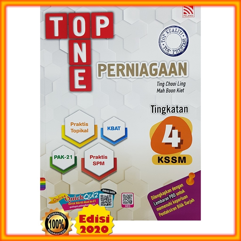 Buku Latihan Top One Perniagaan Tingkatan 4 Shopee Malaysia