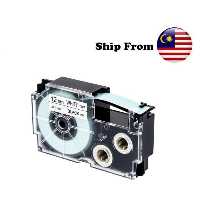 Casio Compatible Printer Label Tape Cartridge WHITE 12 mm XR12WE