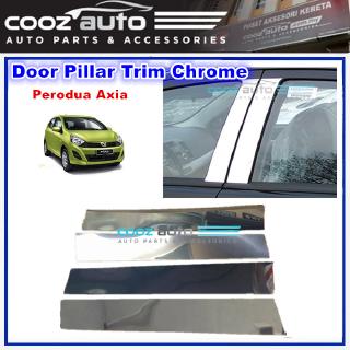 Perodua Axia Chrome Door Window Pillar Trim Cover  Shopee 