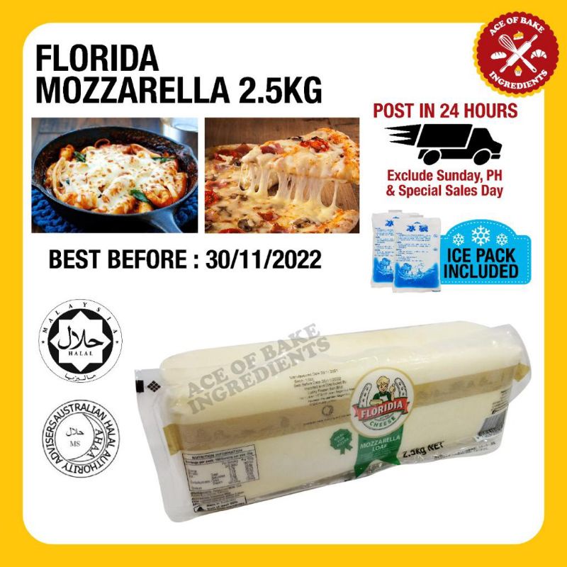 FLORIDIA MOZZARELLA CHEESE BLOCK 2.5KG Shopee Malaysia