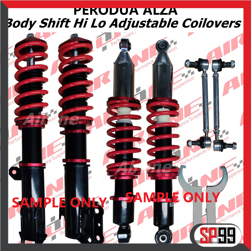Perodua ALZA Adjustable absorber HiLo Bodyshift damping soft hard