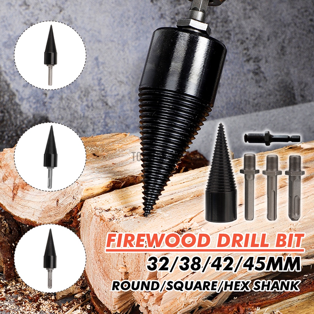 42mm Hex Shank High Speed Twist Firewood Log Wood Splitter Electric