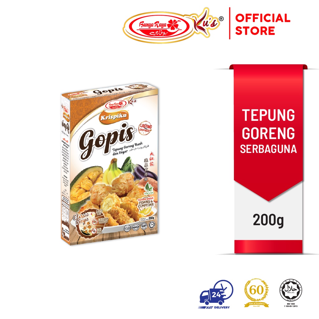 BUNGA RAYA KUS Tepung Goreng Pisang 200g || BUNGA RAYA KUS Banana Fritter Batter 200g