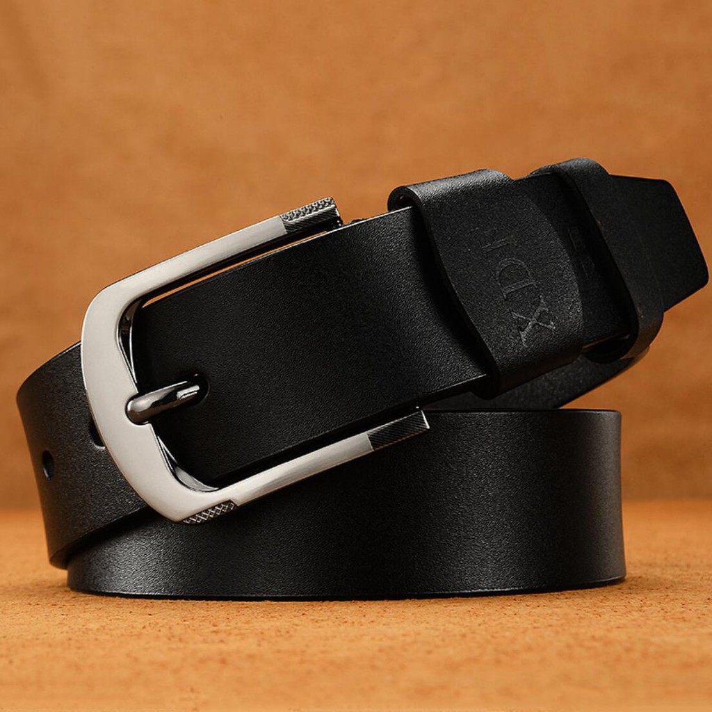 [Ready Stock] Men's Leather Belt Metal Needle Buckle Casual Business ...