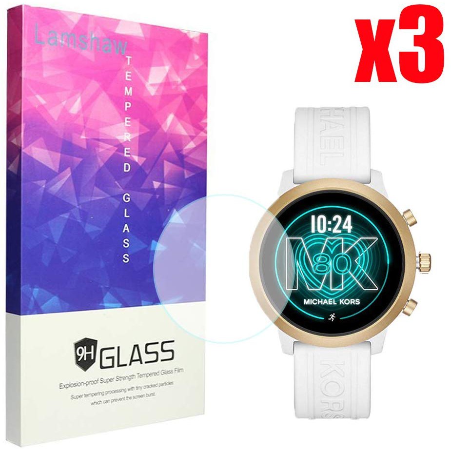 for Michael Kors Access MKGO Screen Protector, Lamshaw 9H Tempered Glass  Screen Protector for MK Access MKGO Smartwatch | Shopee Malaysia