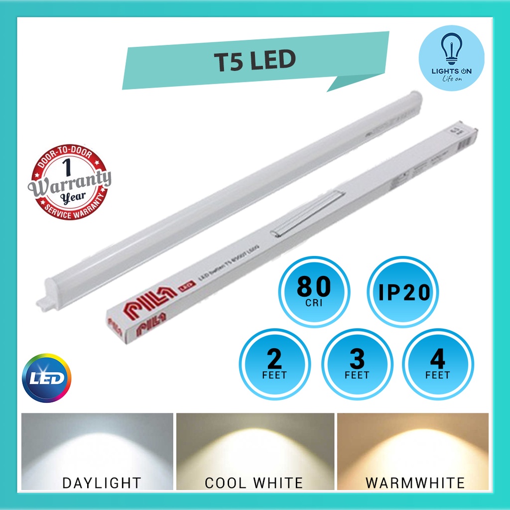 PILA LED T5 2ft/3ft/4ft Lampu Siling Light Box Lamp Lampu Siling ...