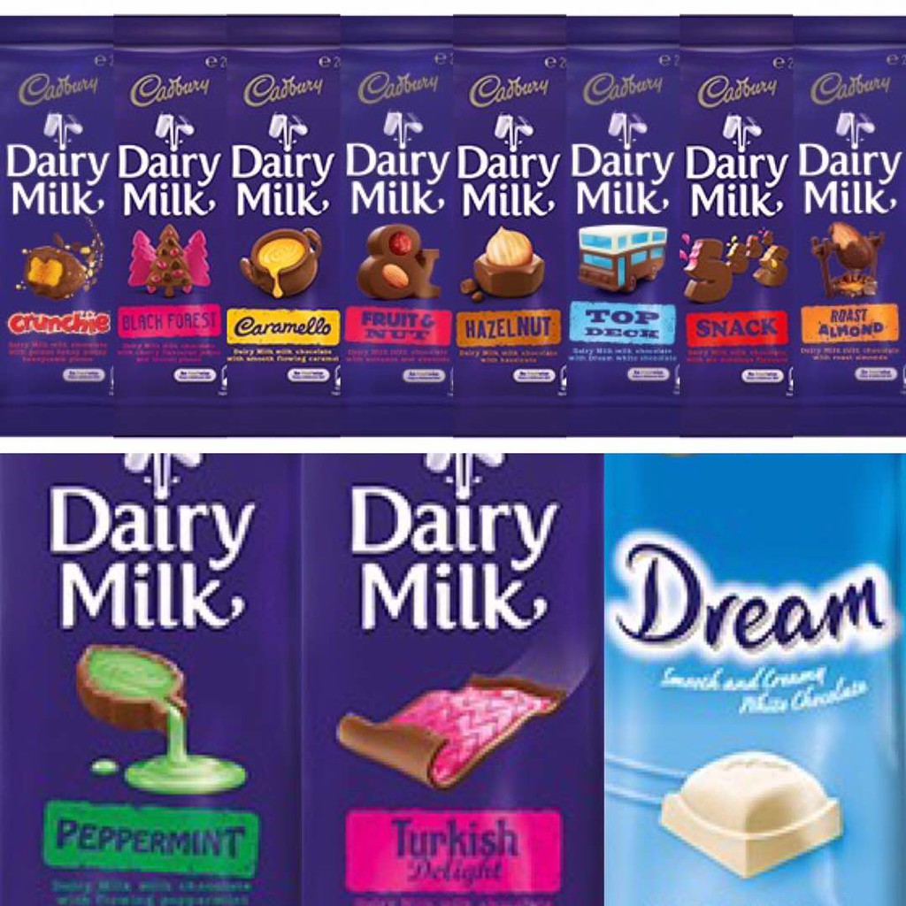 Imported Cadbury 178G180G Assorted Flavors Shopee Malaysia