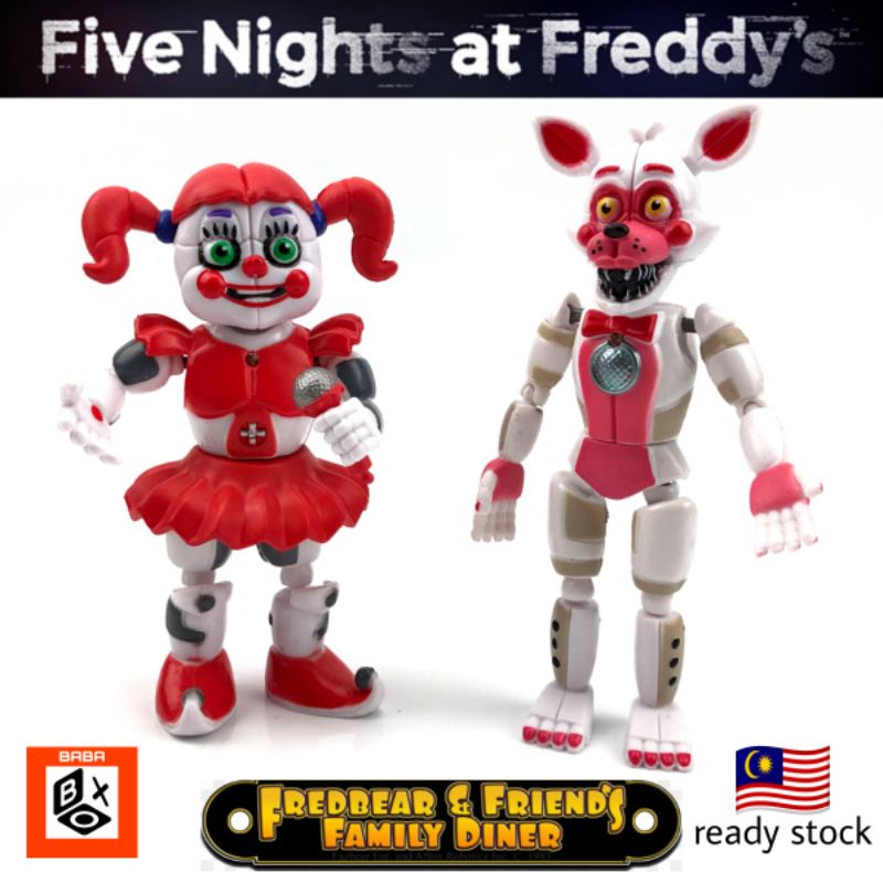 FNAF toys figurine characters five nights at Freddy's Sister location pizzeria