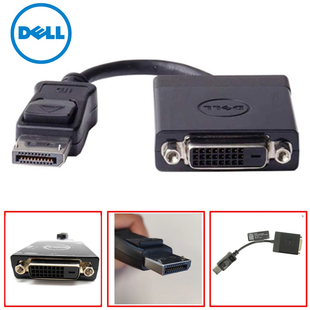 Original DELL DisplayPort DP to DVI Single Link Adapter Converter Cable