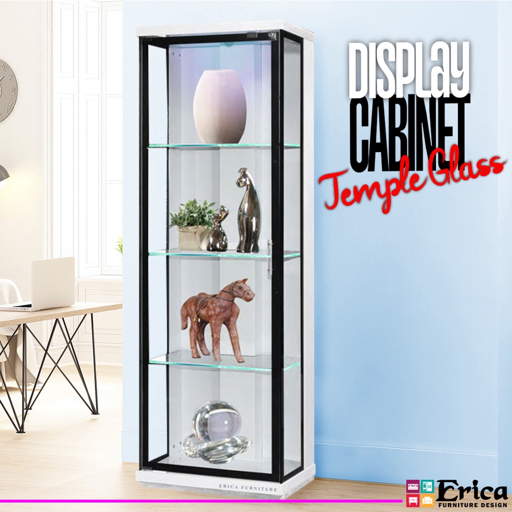 Erica Display Tempered Glass Modern Design Free Installation