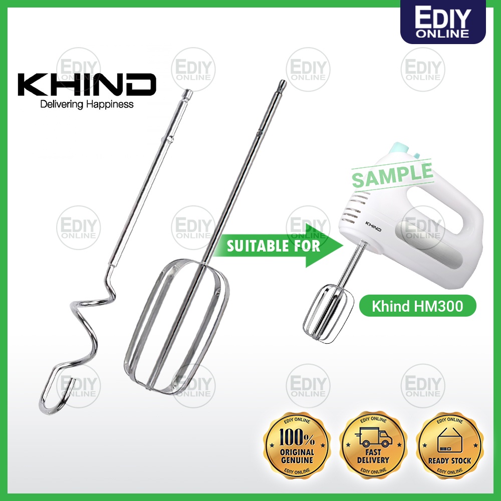 【ACCESSORIES】( Beater & Dough Hook ) Original Khind Hand Mixer hm300 hm-300 Pemukul Telur