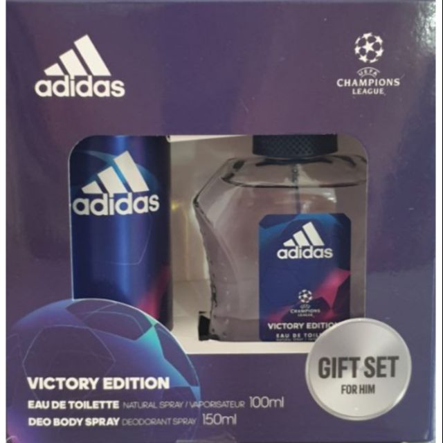 Disillusion Death jaw pair Adidas Victory Edition Gift Set for Him Adidas Champions League | Shopee  Malaysia