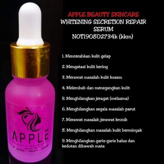 Serum Apple Beauty Skincare Shopee Malaysia