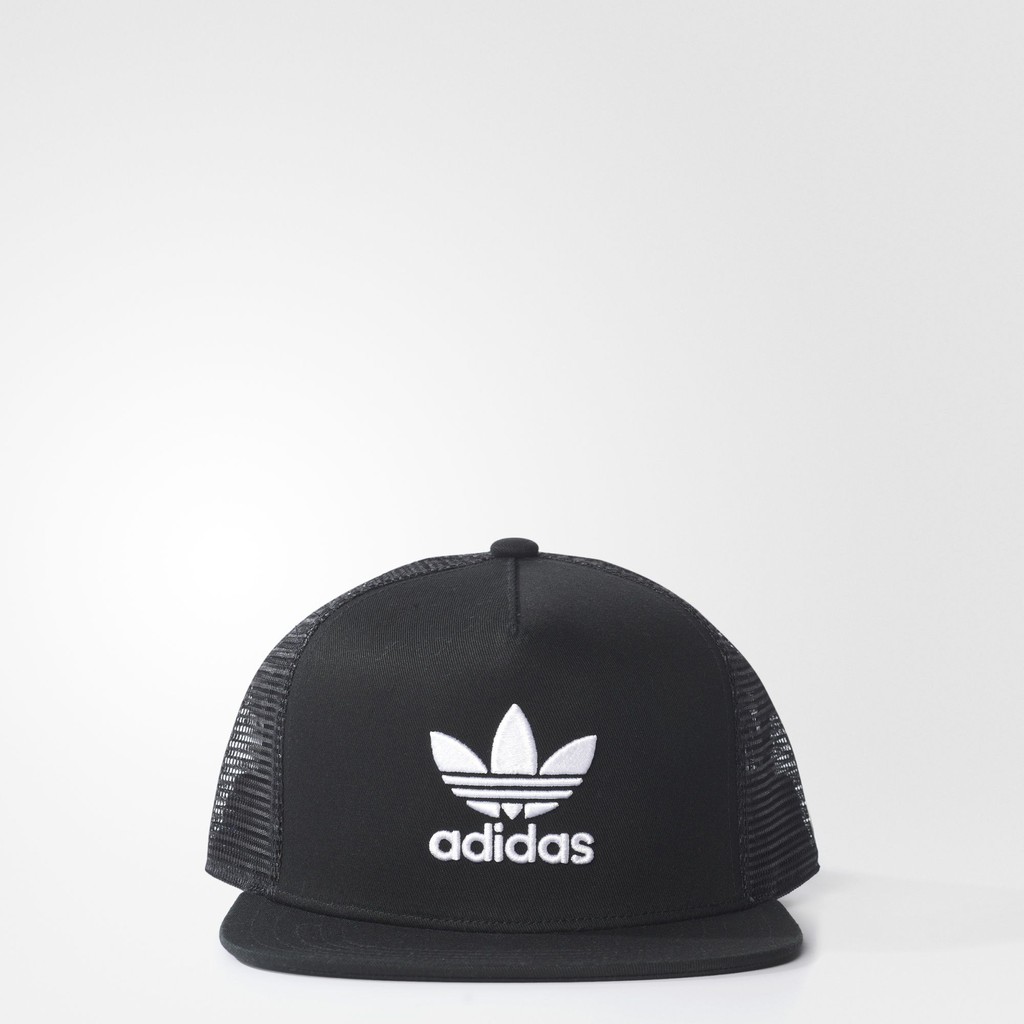 adidas trefoil trucker hat