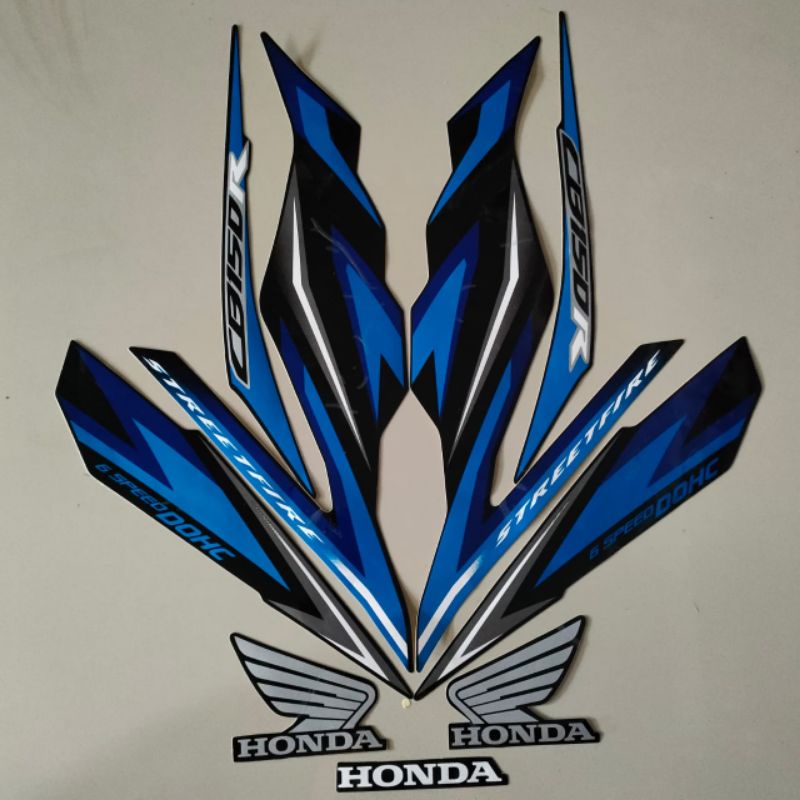 Striping Honda Cb150r Cb 150 R 19 Black Blue List Body Quality Standard Shopee Malaysia