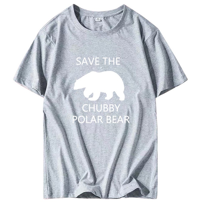 Polar Bear T Shirt Men Save Chubby Animal T Shirt 100 Cotton D6 Shopee Malaysia - t shirt roblox do polar pro
