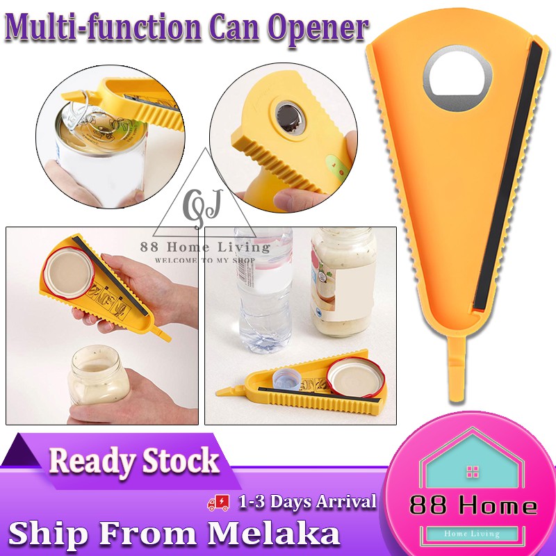 Multi-function Bottle Opener Jar Opener Easy Everyday Twist Opening Quick Cooking Grip Corkscrew kitchen Tools Lid Off