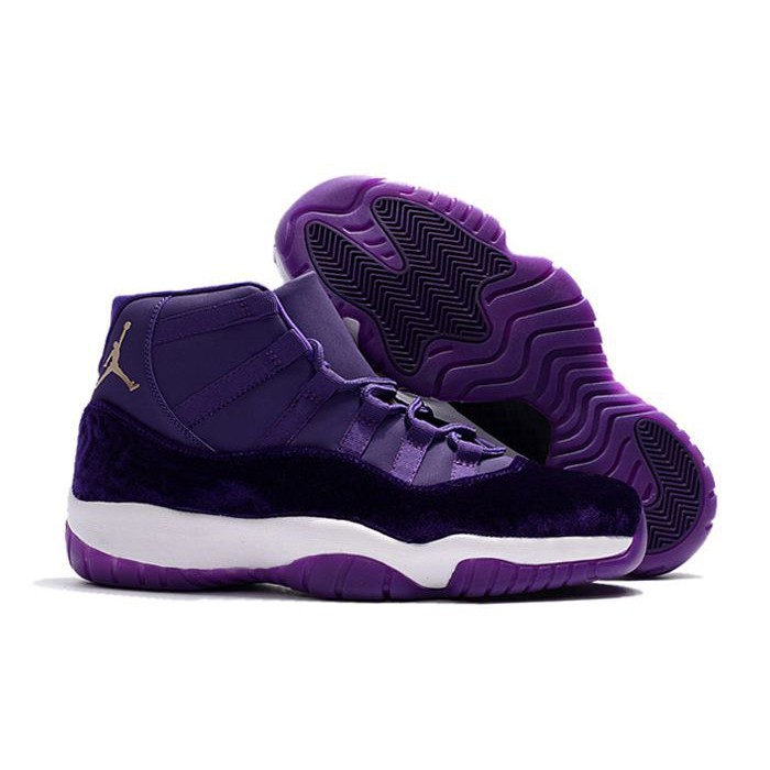 Air Jordan 11 Purple Velvet/White-Gold 