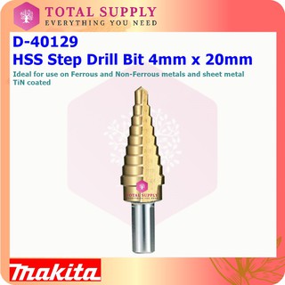 D-40129 Step Drill Bit 4-20mm 9Steps 