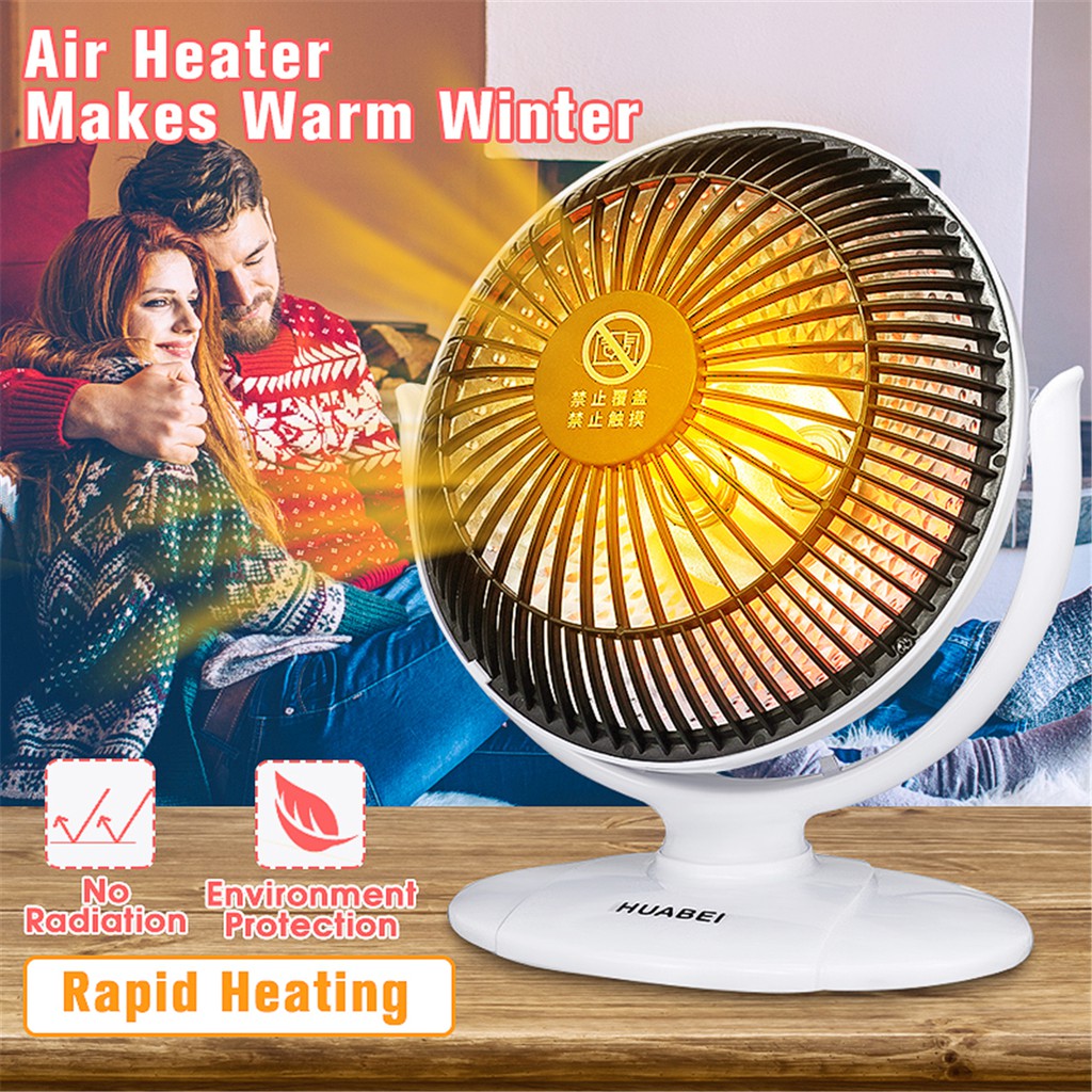 200W 220V 220*205mm Mini Electric Protable Quartz Air Heater Room Office Heating Warm Fan