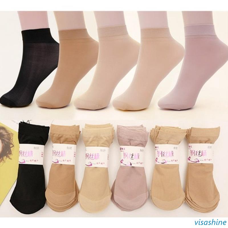 1 Pairs Ankle Silk Stockings Muslimah Stokin Pendek Nipis Tebal ...