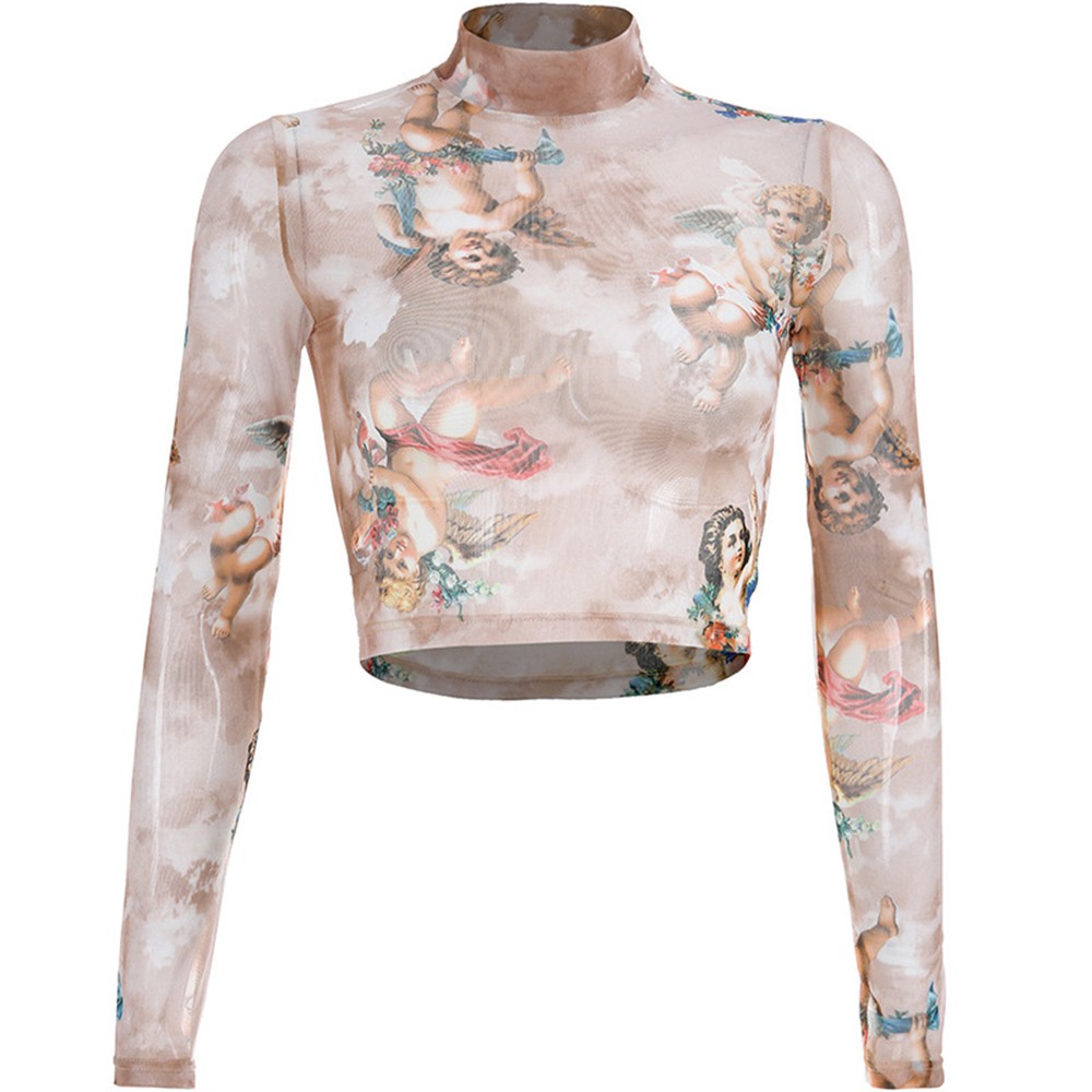sheer angel shirt