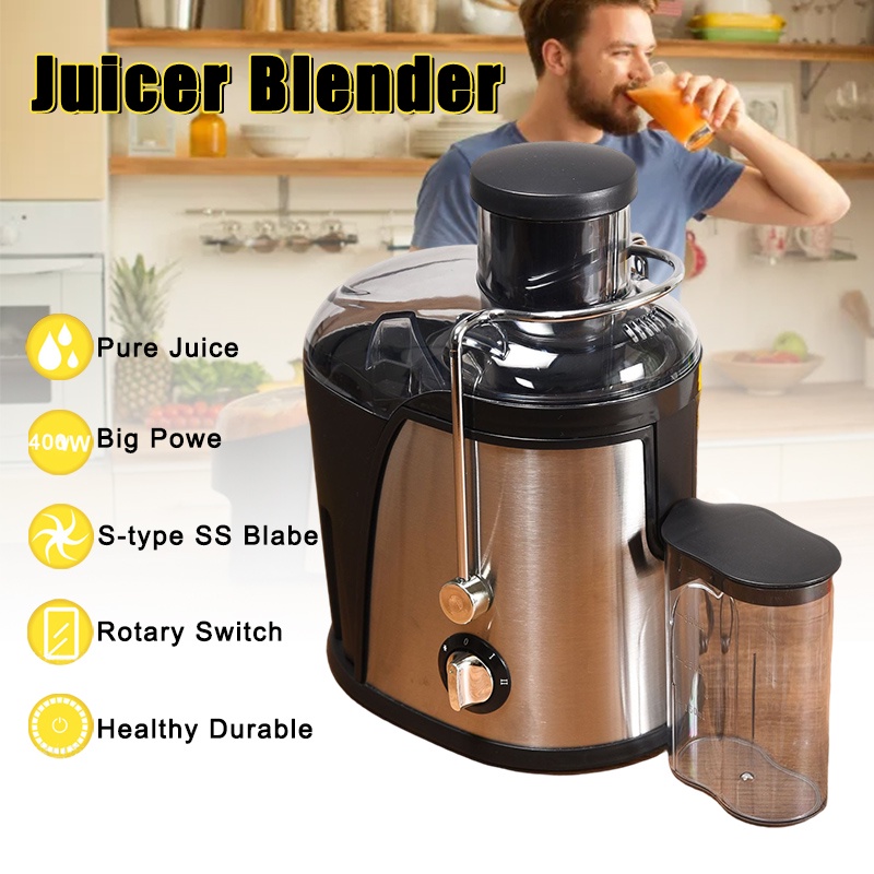Powerful Electric Fruit and Vegetable Juicer Blender Mesin Jus Buah
