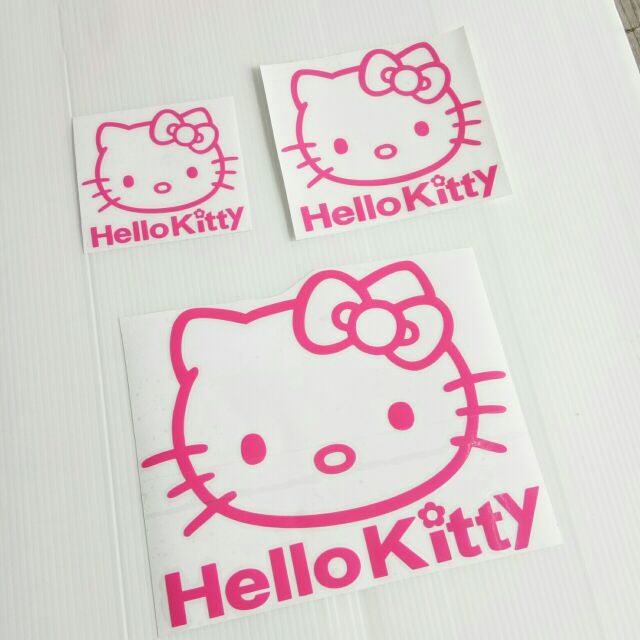 Hello Kitty Car  sticker  Motor  Sticker  Shopee  Malaysia