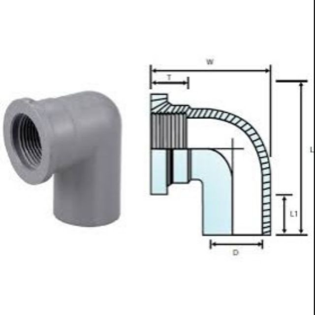 Pvc Pt Elbow 15mm (1/2") | Shopee Malaysia