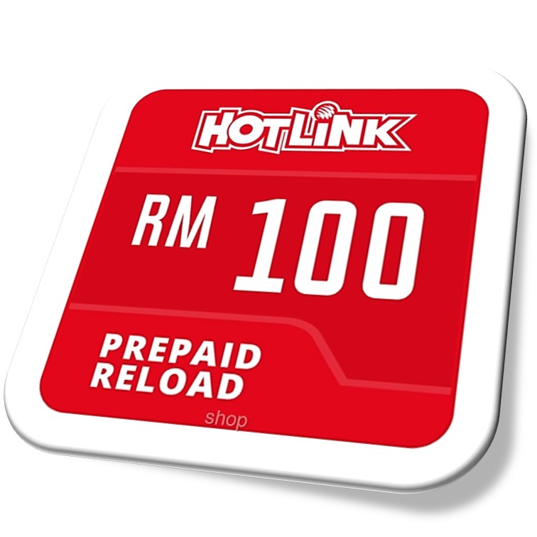 Maxis Hotlink RM100 Reload Mobile Recharge Prepaid Topup ...