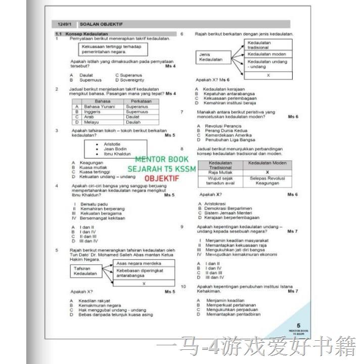 Mentor Book Sejarah Ting 5 Kssm Edisi 2021 Shopee Malaysia