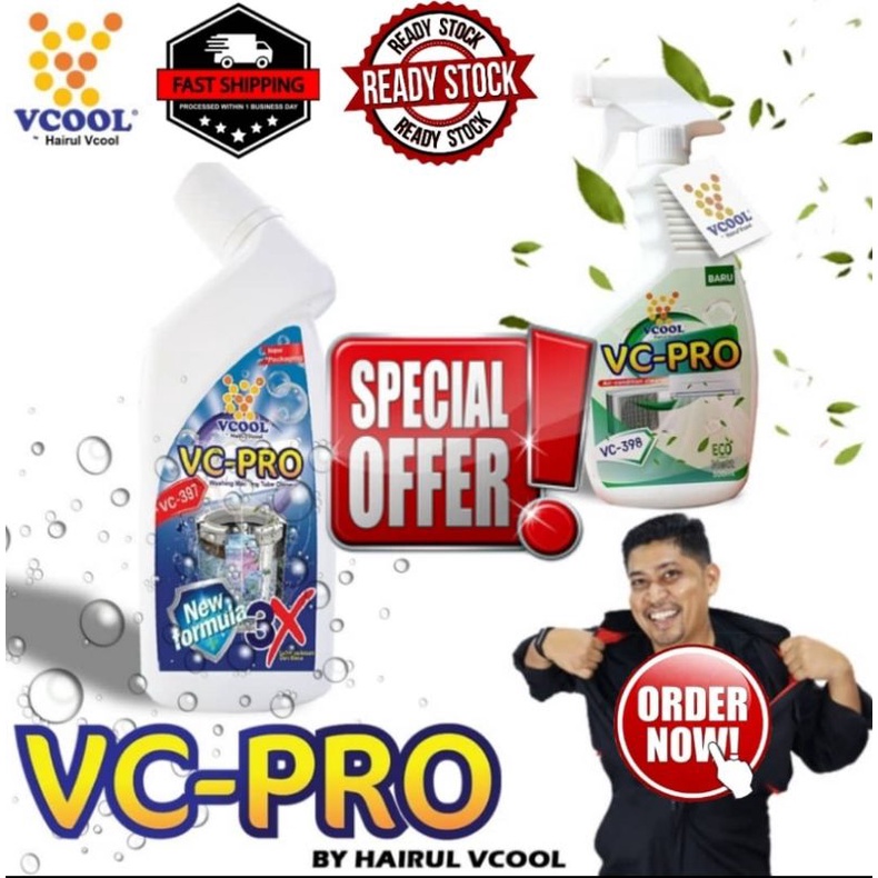 VC PRO 397/398 PENCUCI DRUM MESIN BASUH DAN PENGHAWA DINGIN NO 1 DI MALAYSI (Ready Stock)