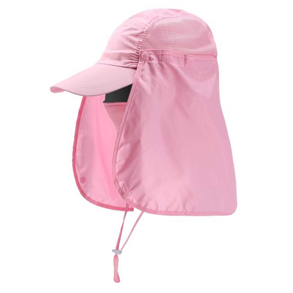 Outdoor Sport Hiking Visor Hat UV Protection Face Neck Cover Fishing