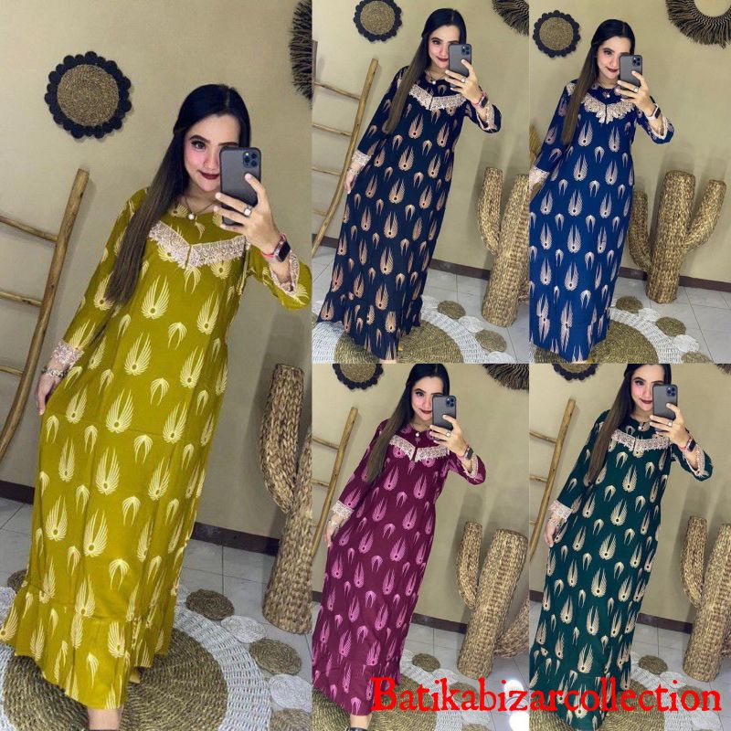 Buy Arabic Daster Lace Vee Longdres Peacock Feathers Busui Earth Ld 110 Front Resleting Model Seetracker Malaysia