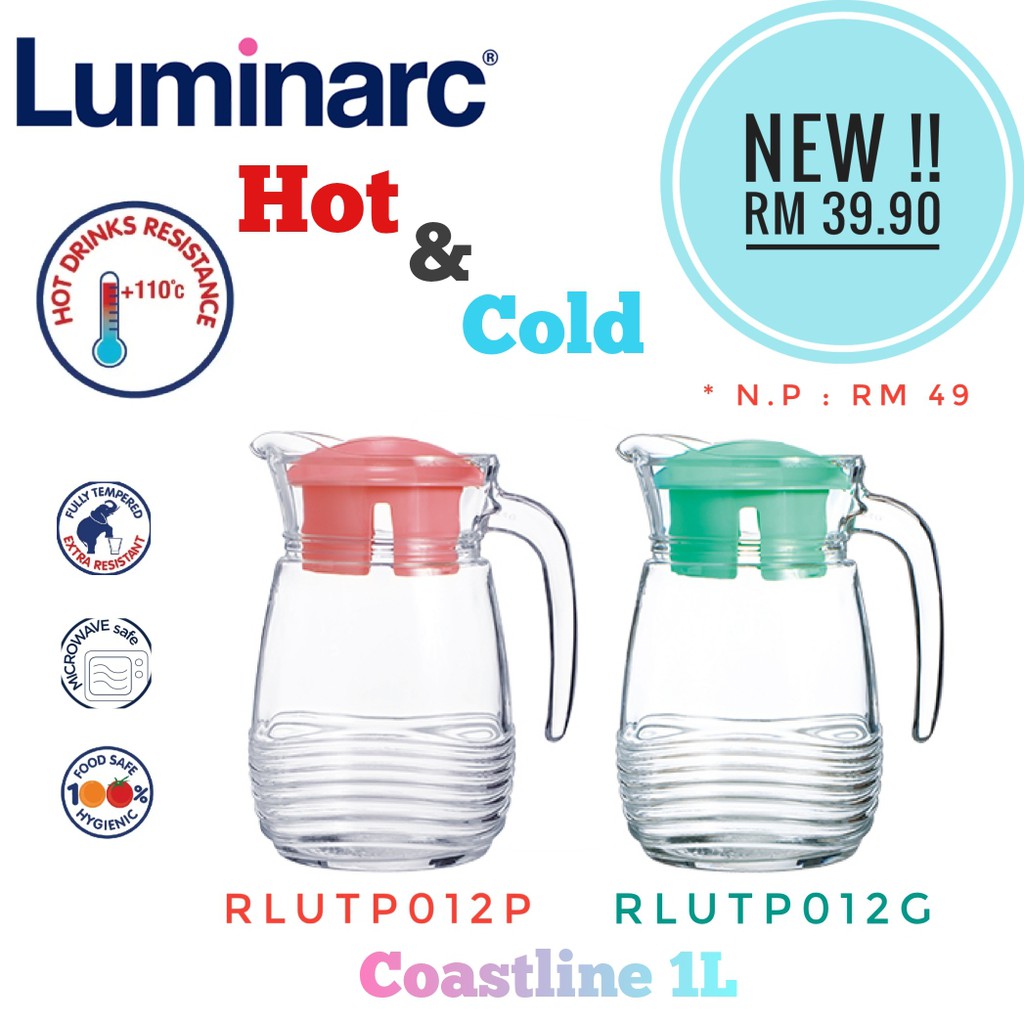Luminarc Teapot / Teko Coastline 1L Shopee Malaysia