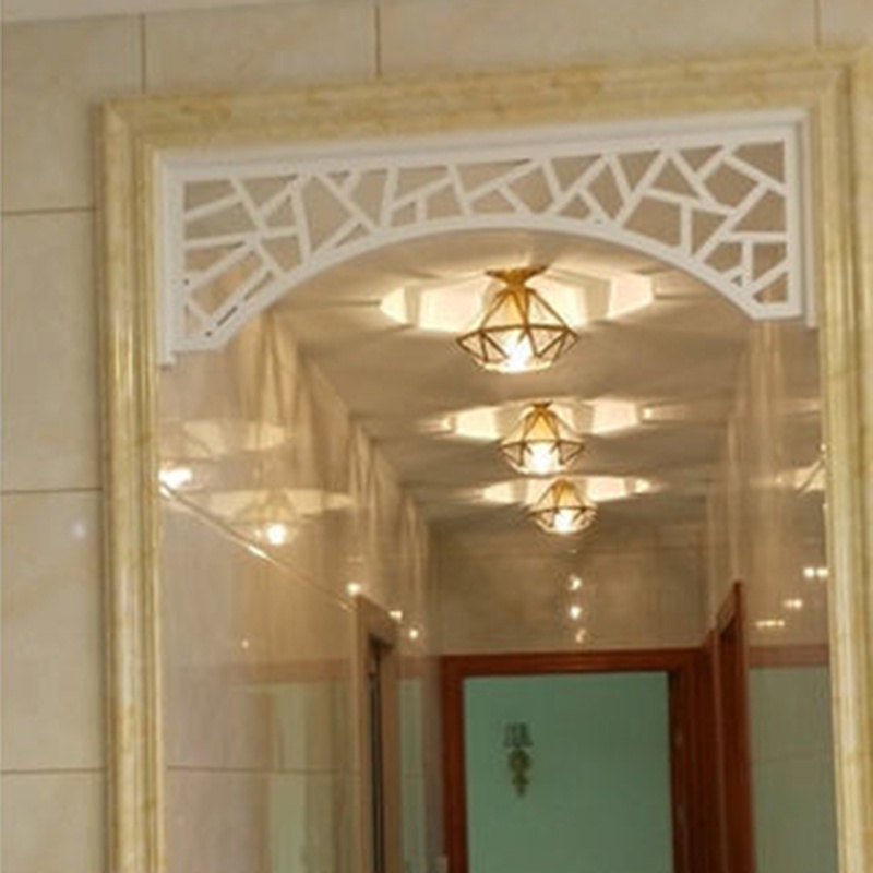 Entrance door hang down lintel vintage style decorative door corner