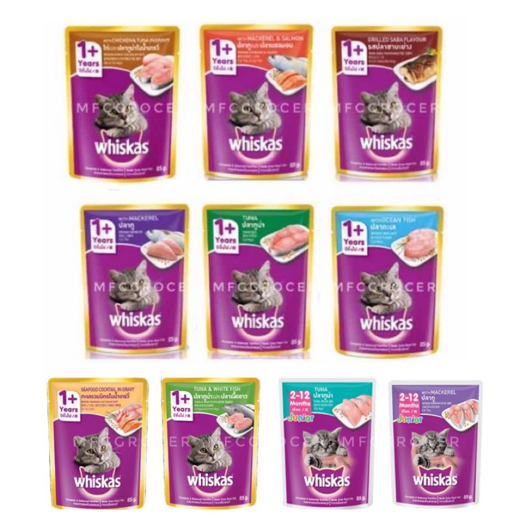 WHISKAS SAT POUCH (85g x 12 PACKS) BOX | Shopee Malaysia