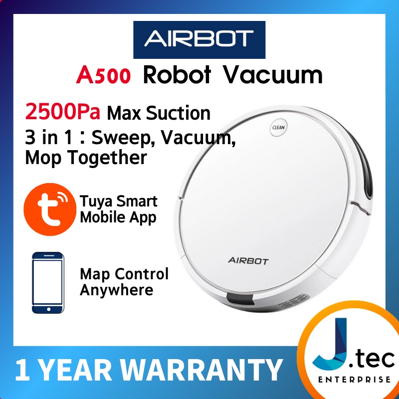 AIRBOT A500 2500Pa Robot Vacuum Cleaner / APP Control [1 Year Warranty] Shopee Malaysia