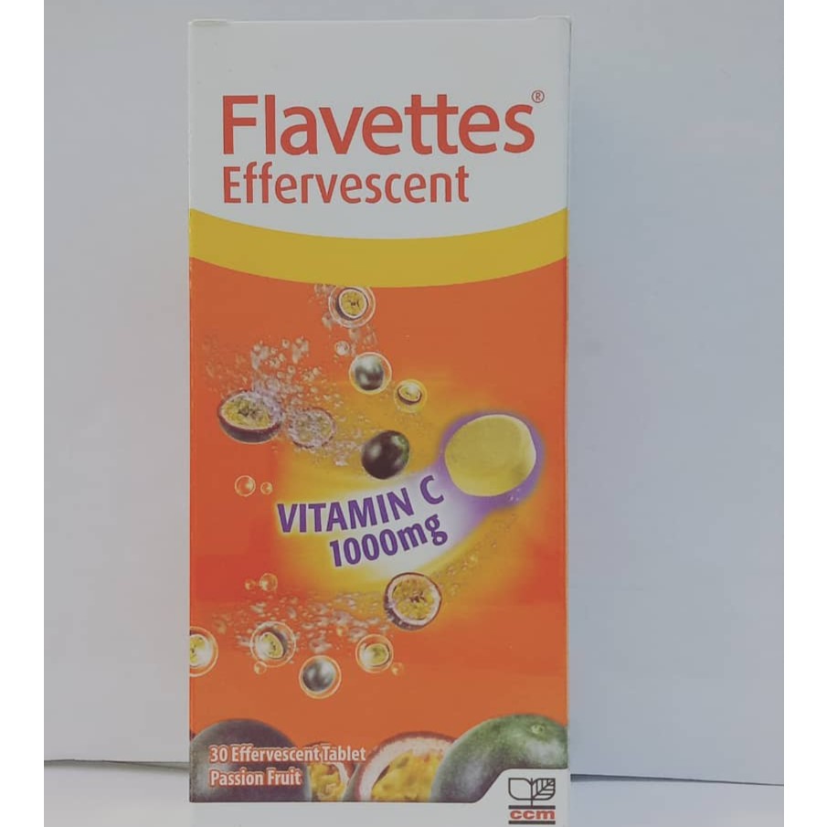 Flavettes Effervescent Vitamin C 1000mg Passion Fruit Flavour 15s 30s Shopee Malaysia