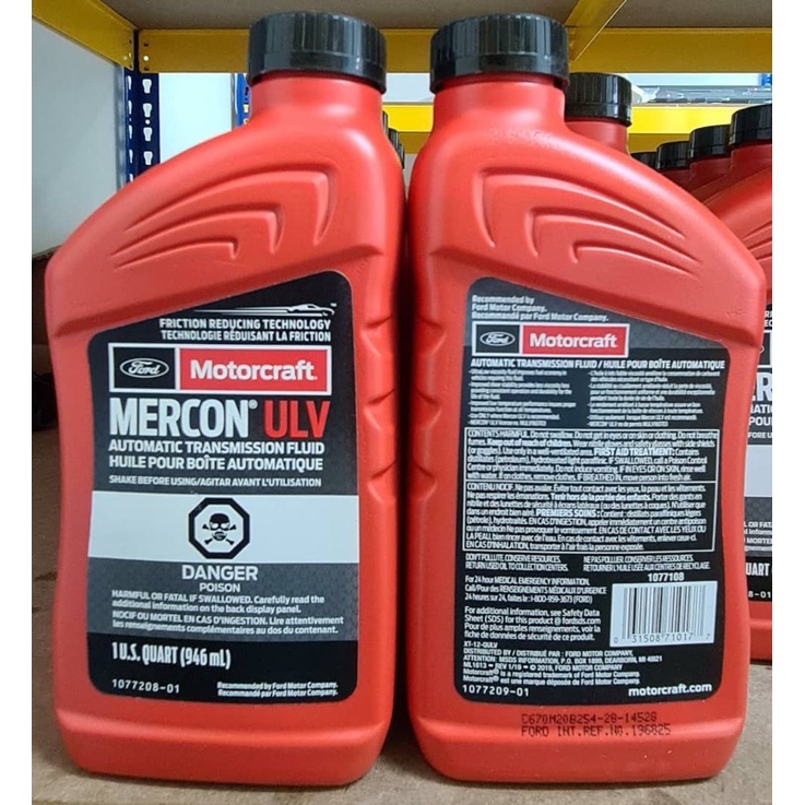 FORD GENUINE PARTS RANGER T8 10 SPEED GEARBOX MERCON ULV AUTOMATIC