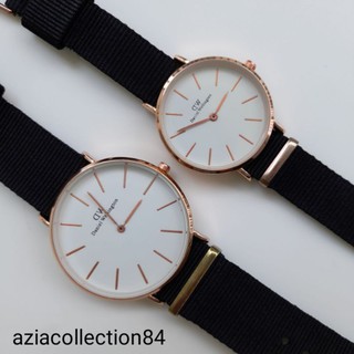 Fashion watch Plain & RAINBOW Edition casual watch nylon strap couple watch jam tangan